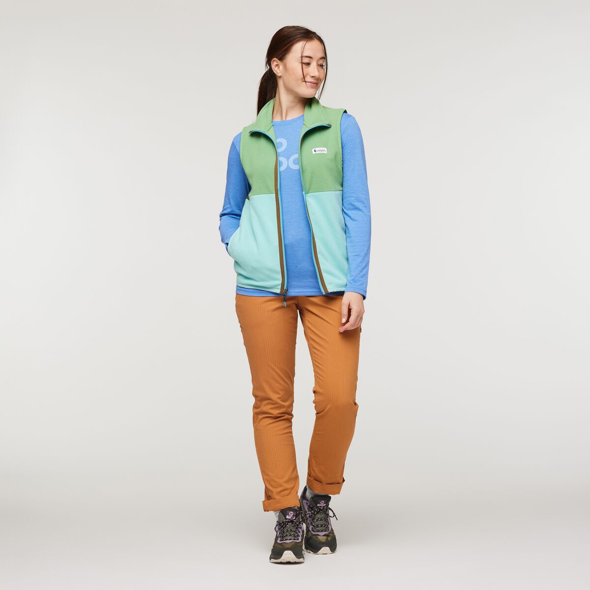 Amado Fleece Vest  - Kelp &amp; Sea Glass