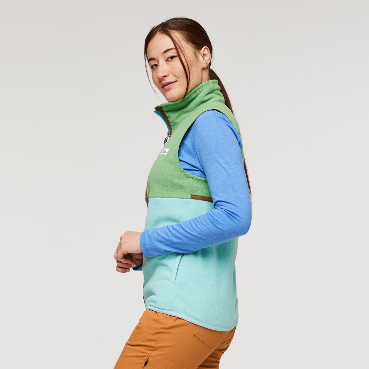 Amado Fleece Vest  - Kelp &amp; Sea Glass