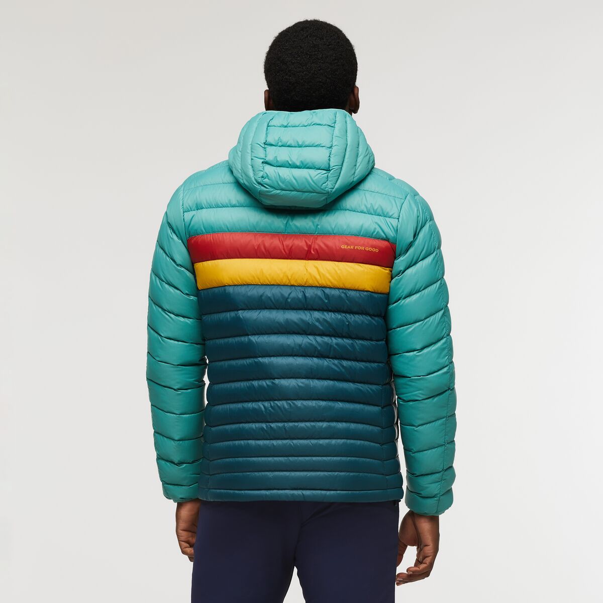 Fuego Down Hooded Jacket  - Coastal/Abyss