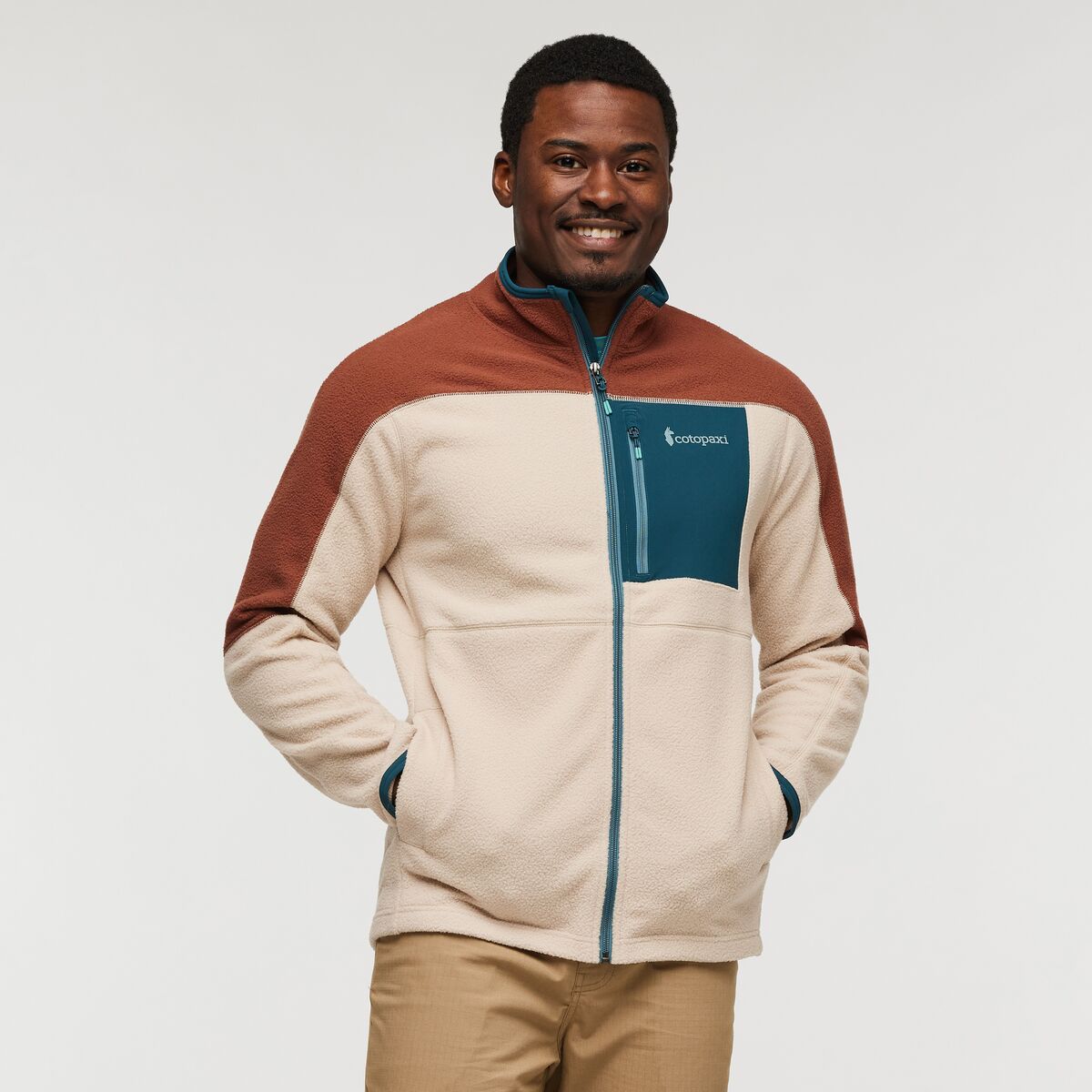 Abrazo Fleece Full-Zip Jacket  - Acorn/Oatmeal