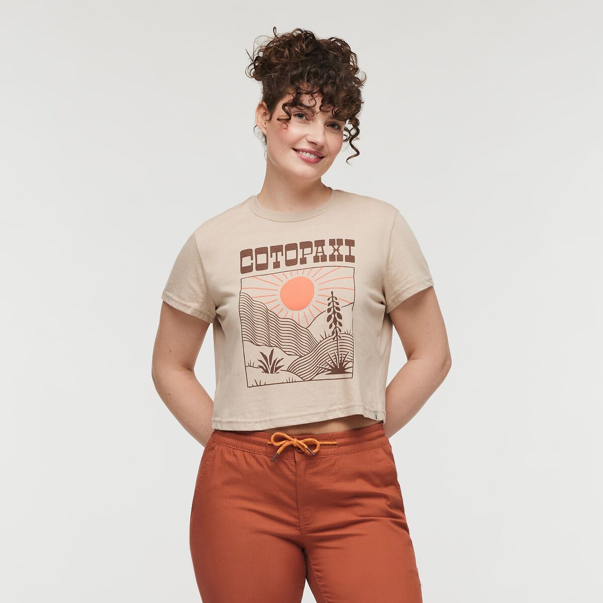 West Hills Organic CropT-Shirt  - Oatmeal